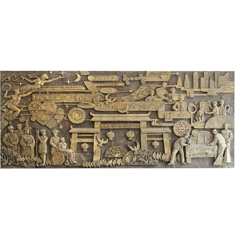 京文雕塑來圖定做(圖)-大型鍛銅浮雕廠家-新疆鍛銅浮雕廠家