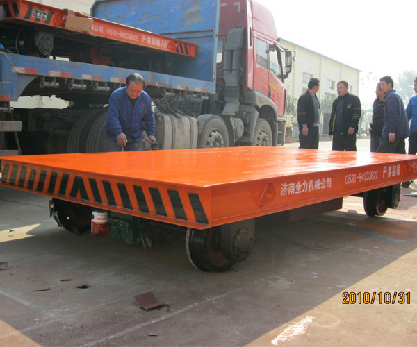 黑龙江拖车平板搬运车-拖车平板搬运车价格-金力机械品质优选