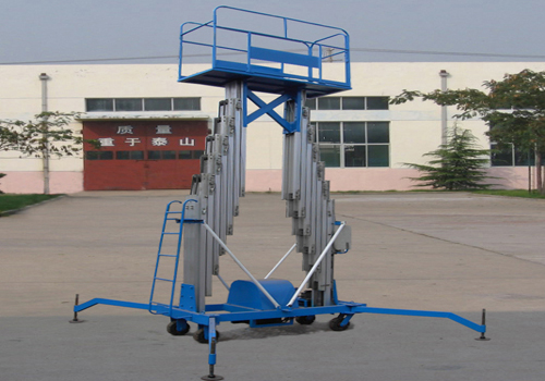 重庆市铝合金升降机、放倒式铝合金升降机、金力机械安全可靠