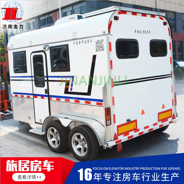 安庆拖挂式旅行车-拖挂式旅行车厂家-金力机械支持定做(多图)