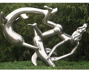 宣威不锈钢雕塑-宣威不锈钢雕塑定做-龙居雕塑
