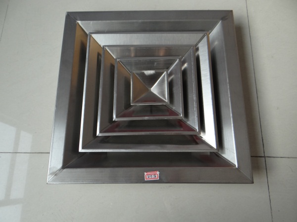 益航空调实力商家(图)-方形不锈钢散流器-不锈钢散流器