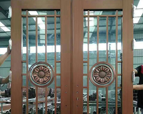 古交玻璃旋转门-玻璃旋转门专业定制-太原老战友门窗制作厂