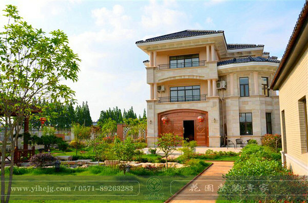 别墅庭院景观-杭州别墅庭院-杭州一禾园林景观工程