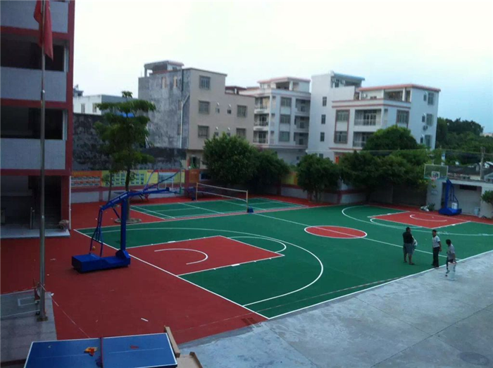 惠州球場地面工程-網球場地地面工程做法-永旺球場地面鋪設