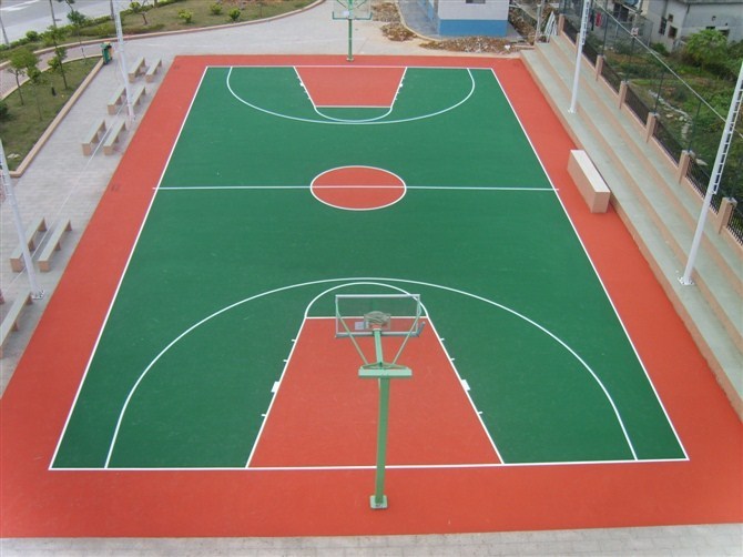 輝躍體育產品批發-EPDM籃球場地面工程安裝