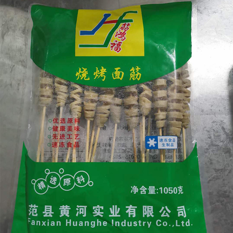 濮阳黄河实业公司(图)-烧烤面筋串厂家-信阳烤面筋