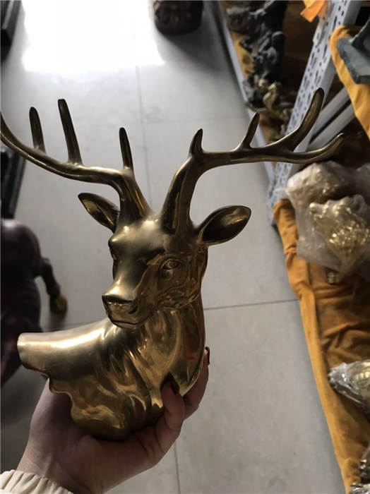 北京铜鹿铸造-定做铜鹿雕塑-博雅铜鹿