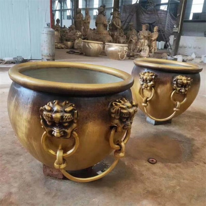 博雅铜雕厂(图)-铜缸的寓意-铜缸