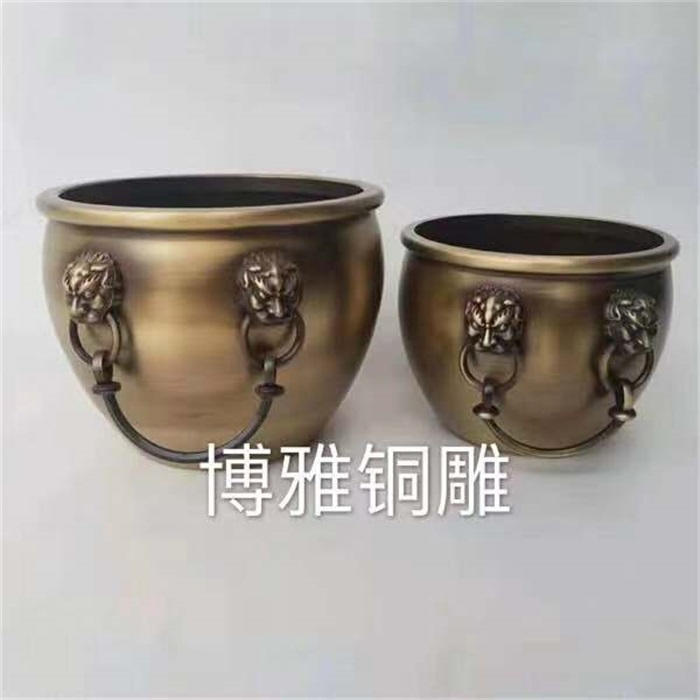 浙江铜大缸-博雅铜雕厂-铜大缸雕塑