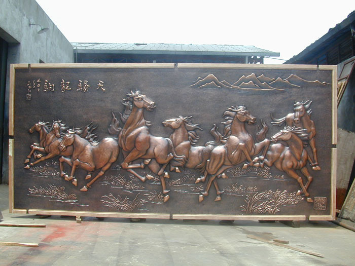 大型铜浮雕订做-博雅铜雕
