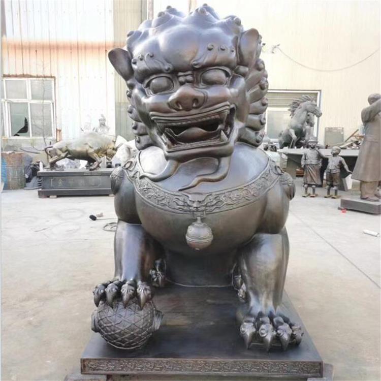江苏故宫铜狮子-一对故宫铜狮子价格-博雅铜雕厂