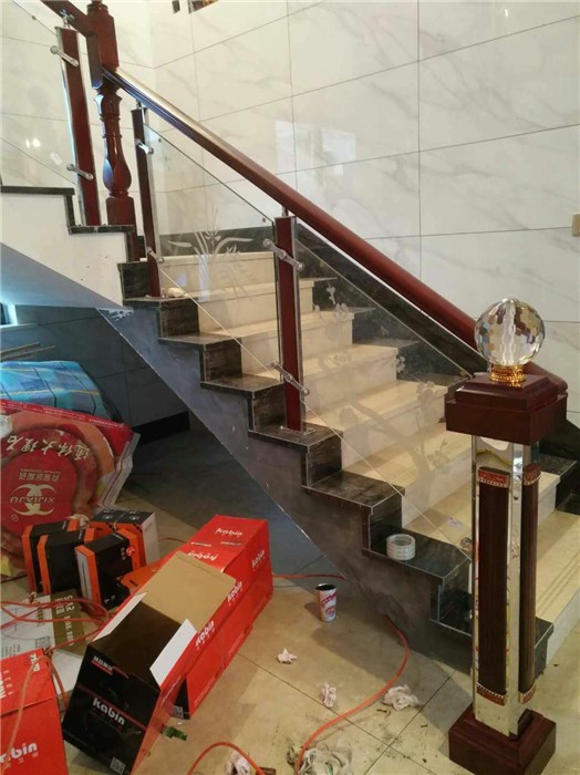 室内玻璃楼梯扶手-杭州室内玻璃扶手-杭州顺发楼梯有限公司