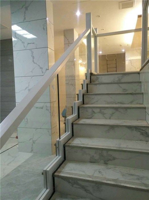 杭州玻璃护栏-杭州顺发楼梯价格-铝合金玻璃护栏