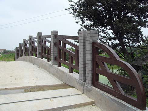  顺安景观护栏生产(图)-水泥仿木护栏-仿木护栏