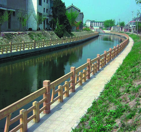滁州仿木护栏-仿木护栏价格- 顺安景观护栏生产