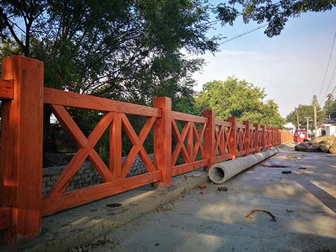 通化仿木栏杆-水泥仿木栏杆- 顺安景观护栏生产