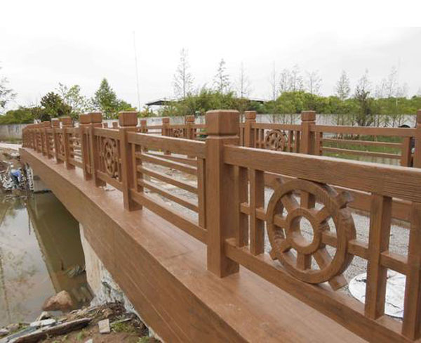 芜湖仿木护栏-繁昌海波仿木栏杆定制-生态仿木护栏