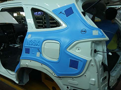 车身保护板-车身保护板安装-联合创伟汽车工位器具