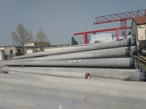 10米长混凝土水泥电杆装车价-汶河水泥公司