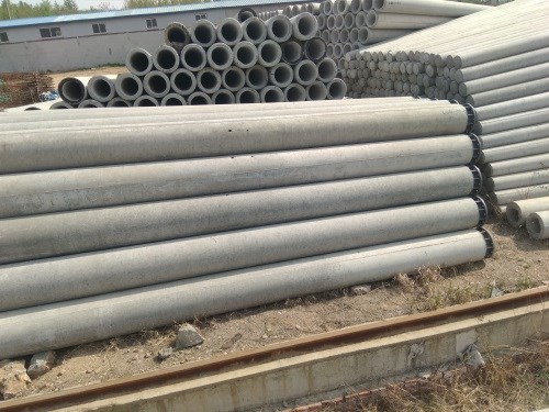 汶河水泥公司-直径510毫米部分预应力混凝土电杆多少钱一根