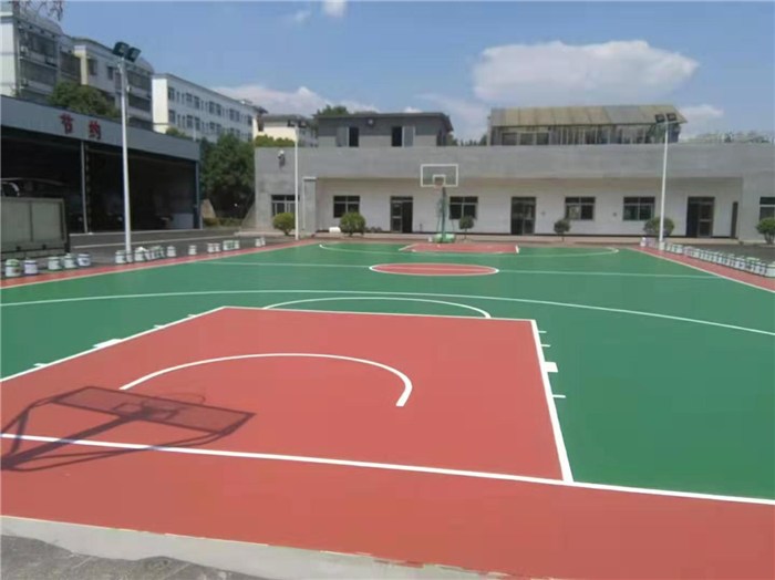 岳阳网球场地面铺设-硅PU网球场地面铺设-红枚体育篮球架安装