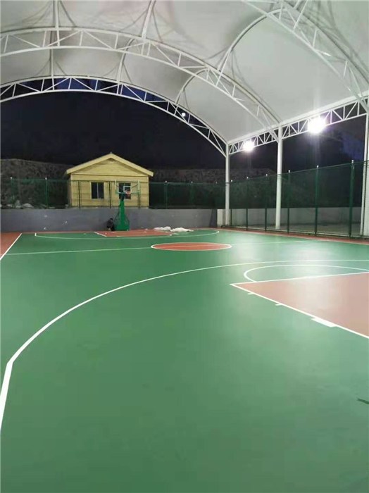 衡陽球場地面工程-硅PU球場地面工程-紅枚體育籃球架安裝