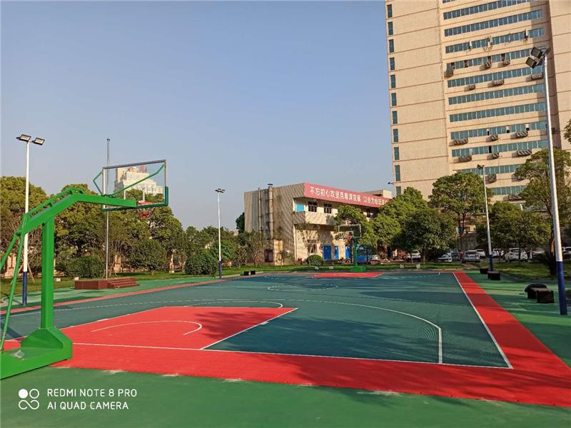 塑胶跑道篮球场地面-塑胶跑道篮球场地面报价-生产厂家红枚体育