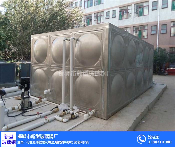 建华新型玻璃钢交货快(图)-玻璃钢水箱厂家-青岛玻璃钢水箱