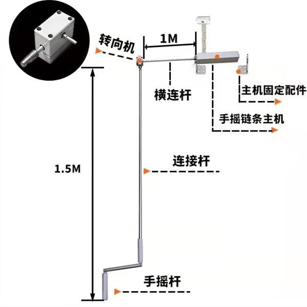 手动曲臂式开窗器厂家-鑫宏玺生产工艺较先