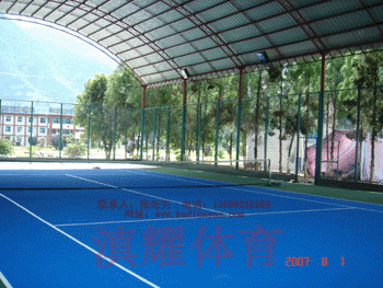 云南硅PU塑胶网球场构造|【云南硅PU塑胶网球场】|滇耀体育(图)