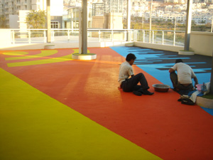 金平县塑胶地板施工-滇耀体育塑胶地板工程