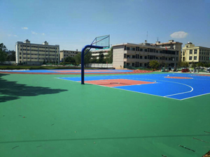 曲靖市塑胶篮球场,滇耀体育,硅pu塑胶篮球场施工单位