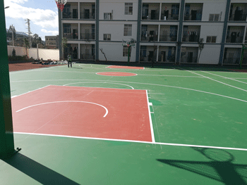 滇耀体育(图)|硅PU塑胶篮球场的特点|昆明硅PU塑胶篮球场