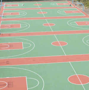 文山州塑胶篮球场,滇耀体育,塑胶篮球场保养