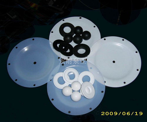四氟隔膜片(图)、塑料气动隔膜泵、气动隔膜泵