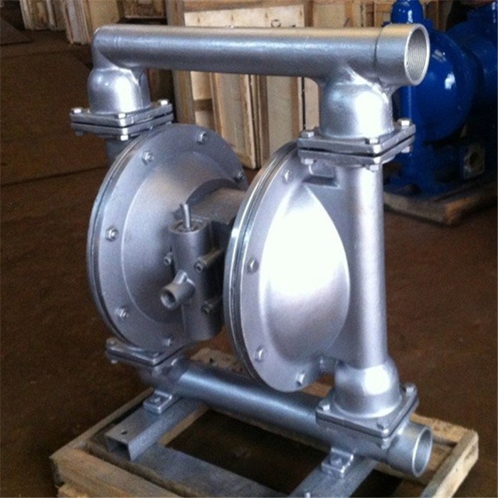 压滤机隔膜泵(图)、气动隔膜泵配件、不锈钢气动隔膜泵