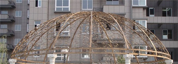  锦灿护栏有限公司(图)-铁艺穹顶造型-铁艺穹顶