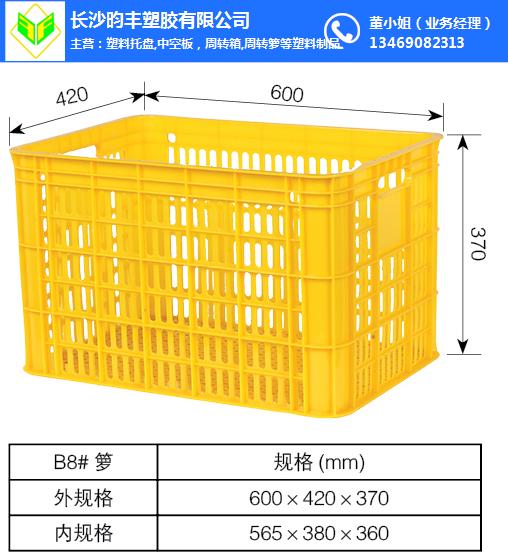 昀丰塑胶(推荐商家)-长沙塑料周转筐（框）厂家供应