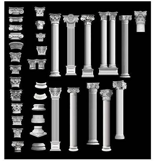 臨沂創(chuàng)新歐式構(gòu)件(圖)、grc羅馬柱多少錢、羅馬柱