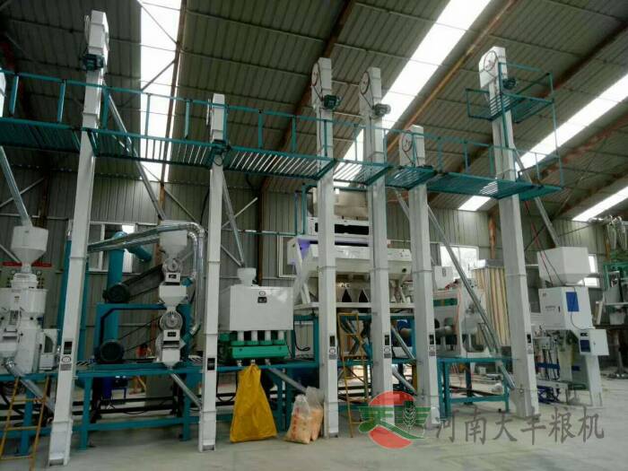 新疆大米加工设备-日产50吨大米加工设备-天丰粮机