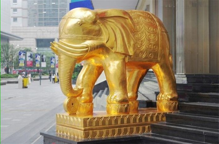 寶雞銅大象-銅大象雕塑-匯豐銅象(多圖)