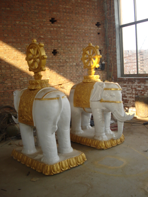 唐山銅大象-風水銅大象定制-匯豐銅象