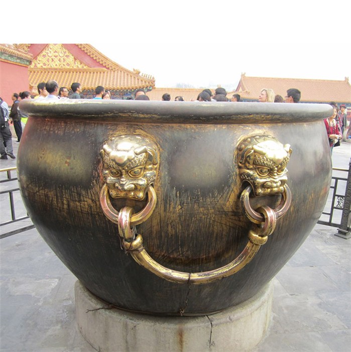 泰安銅缸鑄造-大銅缸鑄造-匯豐銅雕(多圖)
