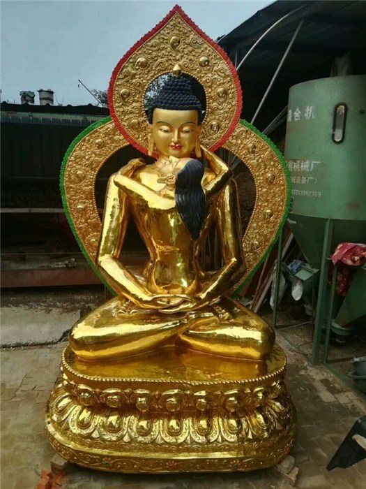 黃財神藏佛銅像、寧夏藏佛銅像、匯豐銅雕(查看)