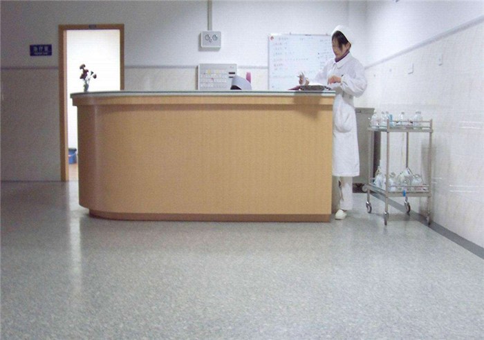 湖南医院专用PVC胶地板、立美建材、医院专用PVC胶地板安装