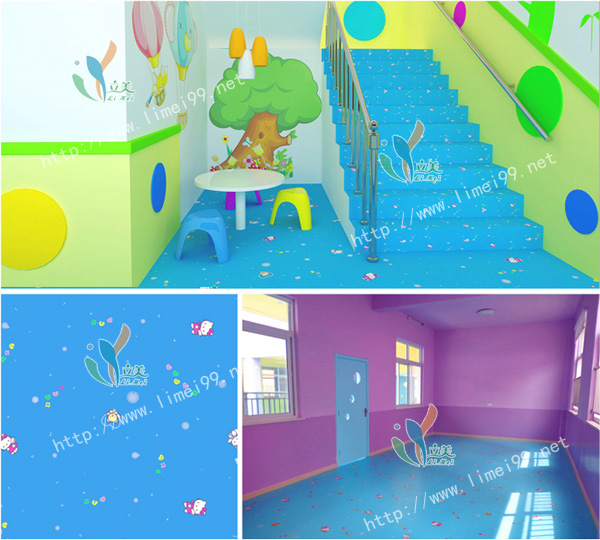 幼儿园专用pvc胶地板报价,立美建材官方认证