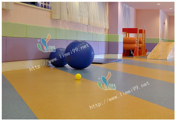 幼儿园专用pvc胶地板、立美建材