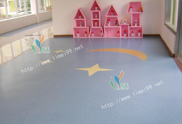 荣成幼儿园PVC胶地板|立美建材|纯色幼儿园PVC胶地板