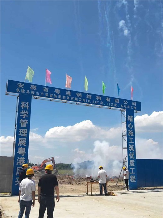 安徽粤港钢结构公司(图)-专业钢结构加工-芜湖钢结构